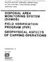 MONITORING SYSTEM GEOPHYSICAL ASPECTS OF CAPPING OPERATIONS