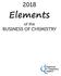 Elements. of the BUSINESS OF CHEMISTRY