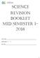 SCIENCE REVISION BOOKLET MID SEMESTER