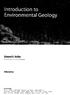 Introduction to Environmental Geology