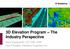 3D Elevation Program The Industry Perspective. Amar Nayegandhi, CP, CMS, GISP Vice President, Dewberry Engineers Inc.