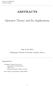 ABSTRACTS. Operator Theory and Its Applications