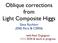 Oblique corrections from Light Composite Higgs