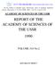 REPORT OF THE ACADEMY OF SCIENCES OF THE USSR 1990