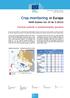 Crop monitoring in Europe