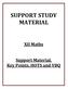SUPPORT STUDY MATERIAL