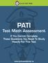 PATI Test Math Assessment If You Cannot Complete These Questions You Need To Study Heavily For This Test