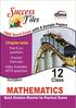 MATHEMATICS. CBSE Board Exam with 8 SAMPLE PAPERS CHAPTER-WISE. Past years questions Practice Exercises Value, Exemplar, HOTS questions