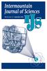 Intermountain Journal of Sciences