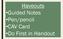 Haveouts Guided Notes Pen/pencil CAV Card Do First in Handout
