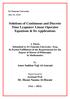 Solutions of Continuous and Discrete Time Lyapunov Linear Operator Equations & Its Applications