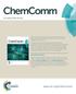 ChemComm Accepted Manuscript