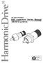 AC Servo Actuator RSF supermini Series Manual