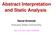 Abstract Interpretation and Static Analysis