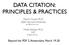 DATA CITATION: PRINCIPLES & PRACTICES
