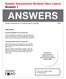 ANSWERS. Sample Assessment Booklet: New Layout Booklet 1. Grade 9 Assessment of Mathematics Applied 2015 DIRECTIONS