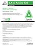 2,4-D Amine 625. Herbicide PRODUCT SPECIFIC SPRAY DRIFT GUIDELINES APVMA PERMIT 87174