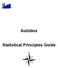 Autobox. Statistical Principles Guide