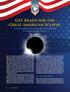 It s not often in a teaching career that an event in the. Get Ready for the Great American Eclipse!