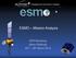 ESMO Mission Analysis