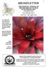 BROMELETTER THE OFFICIAL JOURNAL OF THE BROMELIAD SOCIETY OF AUSTRALIA INC. bromeliad.org.au. Vol 56 No 4 - July / August 2018.