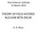 THEORY OF FIELD-ALTERED NUCLEAR BETA DECAY