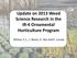 Update on 2013 Weed Science Research in the IR-4 Ornamental Horticulture Program. Palmer, C.L., J. Baron, E. Vea and E. Lurvey