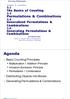 Permutations & Combinations. Dr Patrick Chan. Multiplication / Addition Principle Inclusion-Exclusion Principle Permutation / Combination