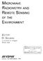 MICROWAVE RADIOMETRY AND REMOTE SENSING OF THE ENVIRONMENT