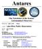 Antares. The Newsletter of the Kansas Astronomical Observers. Lake Afton Public Observatory