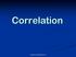 Correlation. Engineering Mathematics III