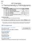 AP Chemistry 5: Thermochemistry & Thermodynamics
