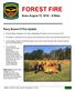 FOREST FIRE. News August 15, :00am. Great progress continues to be made extinguishing hot spots on Parry Sound Fire 033.