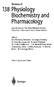 138 Physiology Biochemistry and Pharmacology