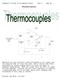 Community College of Allegheny County Unit 9 Page #1. Thermocouples R1 = 1K
