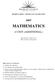 MATHEMATICS 4 UNIT (ADDITIONAL) HIGHER SCHOOL CERTIFICATE EXAMINATION. Time allowed Three hours (Plus 5 minutes reading time)