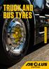 TRUCK AND BUS TYRES. Voorkant