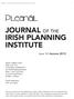 JOURNAL OF THE IRISH PLANNING INSTITUTE