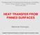 HEAT TRANSFER FROM FINNED SURFACES