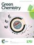 Green Chemistry. Cutting-edge research for a greener sustainable future   Volume 18 Number June 2016 Pages