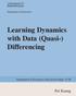 Learning Dynamics with Data (Quasi-) Differencing