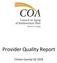 Provider Quality Report