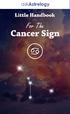 TABLE OF CONTENTS. Cancer: User Guide. Cancer And The World Around Them. Cancer In A Male Natal Chart. Cancer In A Female Natal Chart