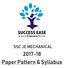 SSC JE MECHANICAL Paper Pattern & Syllabus