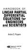 HANDBOOK OF LINEAR PARTIAL DIFFERENTIAL EQUATIONS for ENGINEERS and SCIENTISTS