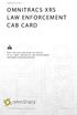 OMNITRACS XRS LAW ENFORCEMENT CAB CARD