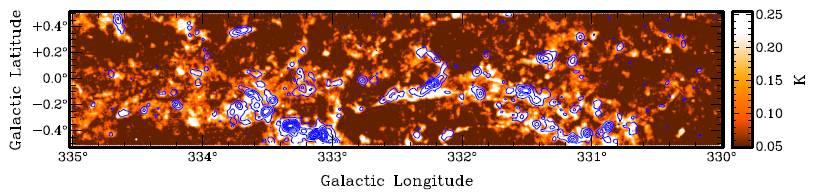 position/velocity can see far side of galaxy in dense gas!