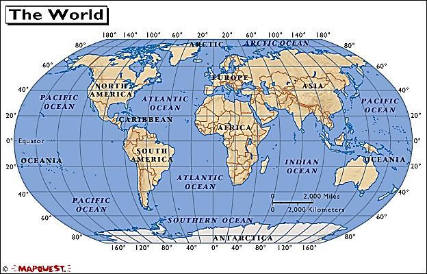 The polar projection of Antarctica is more accurate in shape and size than the equatorial projection of the world map.