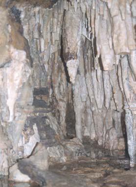 by exposure to water Cave formation