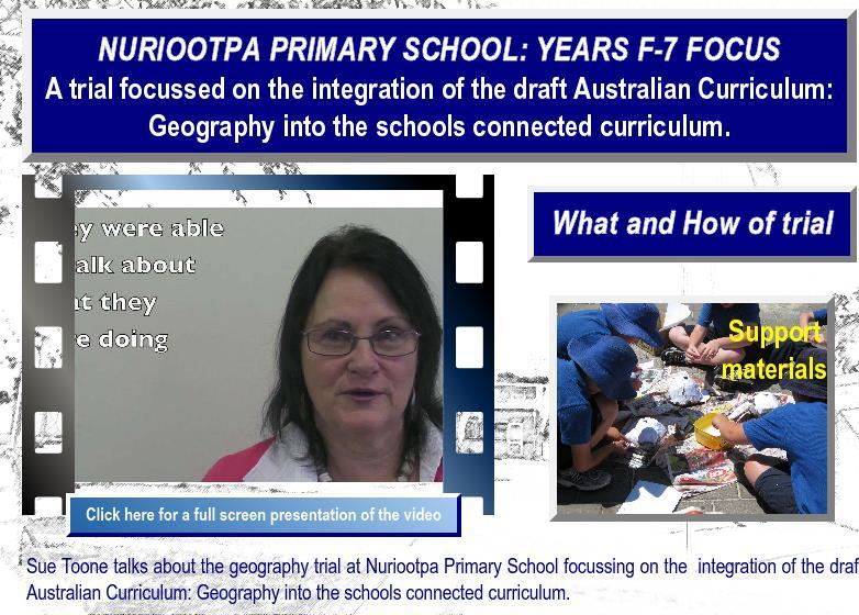 AC: Geography Connected Curriculum trial
